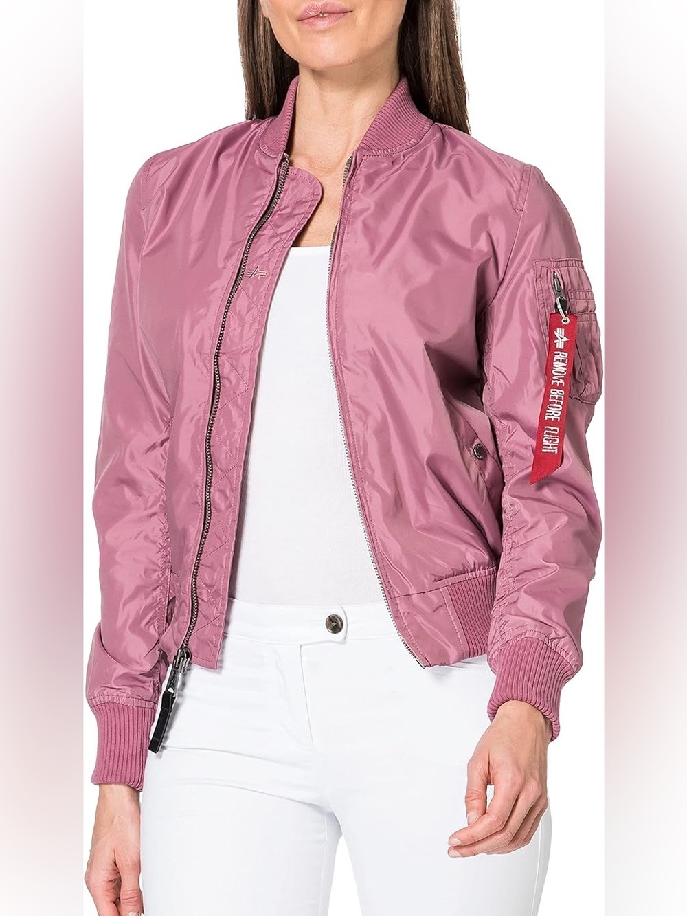 Alpha Industries MA-1 Pink bomber jacket Size S